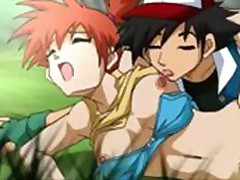 Pokemon Hentai Ash and Misty have hardcore sex.